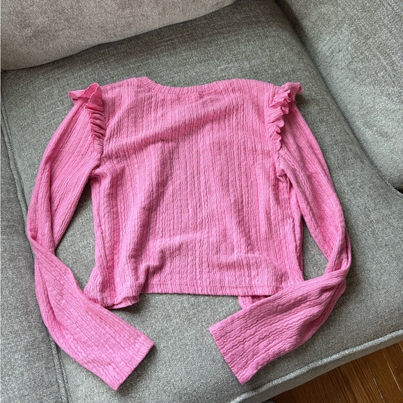 Zara pink ruffle sweater - Picture 7 of 7